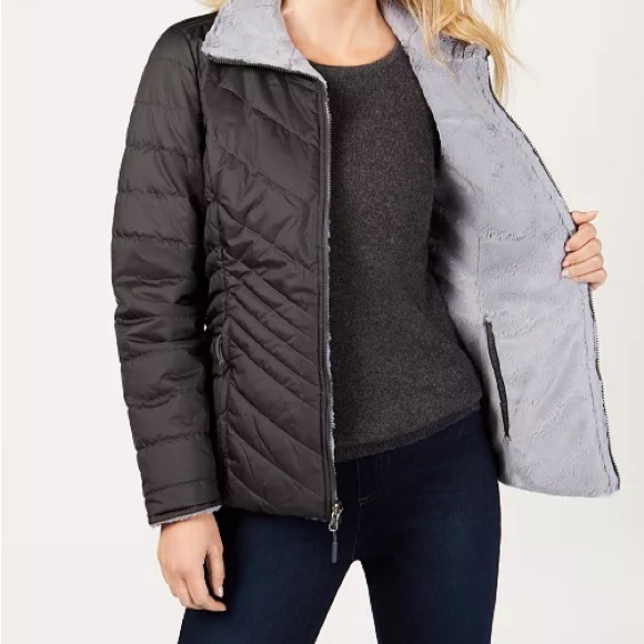 The North Face Women’s Black Mossbud Fleece-Lined Reversible Jacket Size Large - Picture 12 of 12